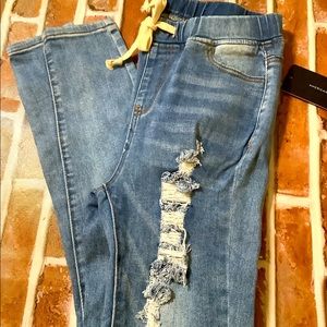 New American Bazi denim joggers, small